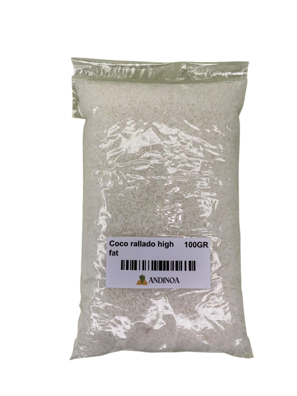 Coco rallado high fat 100gr.