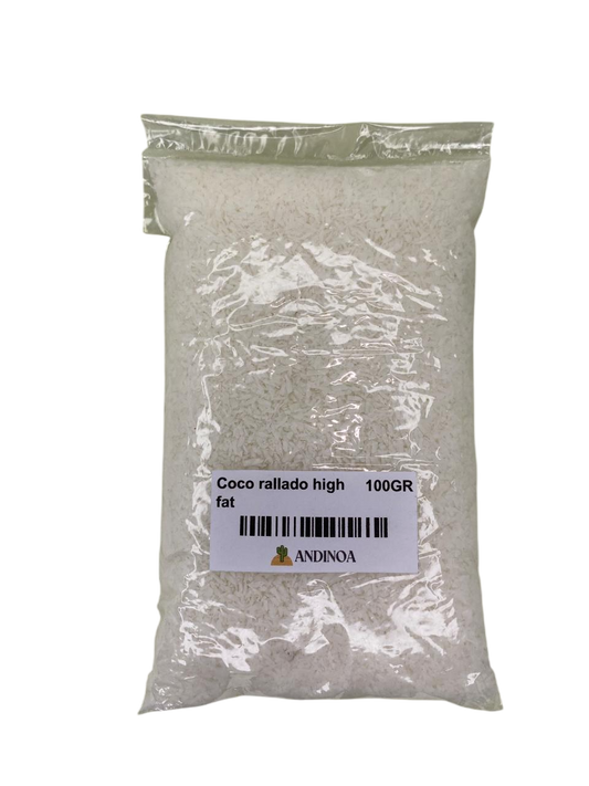 Coco rallado high fat 100gr.