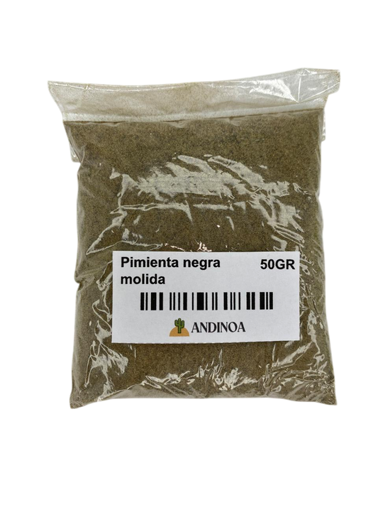 Pimienta negra molida 50gr.